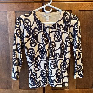 Harold’s 3/4 Sleeve Silkblend Cardigan- XS